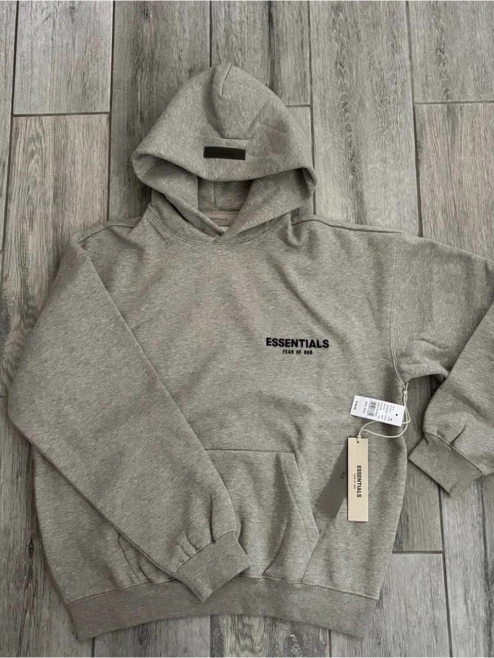 Fear of God Essentials Pullover Hoodie in Heather Gray